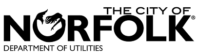 The City of Norfolk Department of Utilities logo.